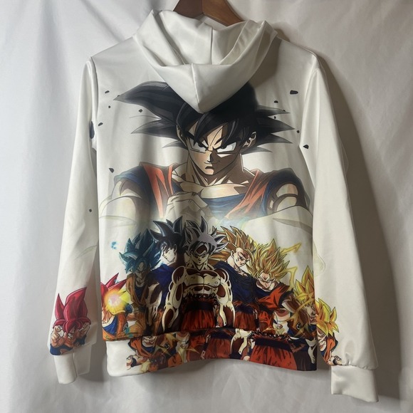 Men's DRAGON BALL Z Graphic Sweatshirt Hoodie Small Goku Anime - Picture 4 of 9